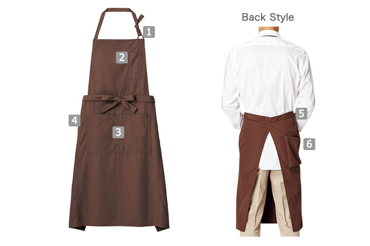 エプロン 胸当てエプロン[男女兼用](34-FK7159) | 株式会社ボンマックス