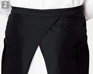 すっきりとした後ろ姿