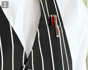 ベスト風エプロン(34-FK7176)の商品詳細「ペン挿しポケット」