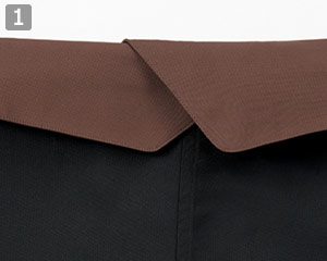 ソムリエエプロン(34-FK7178)の商品詳細「ウエスト折返し布付き」