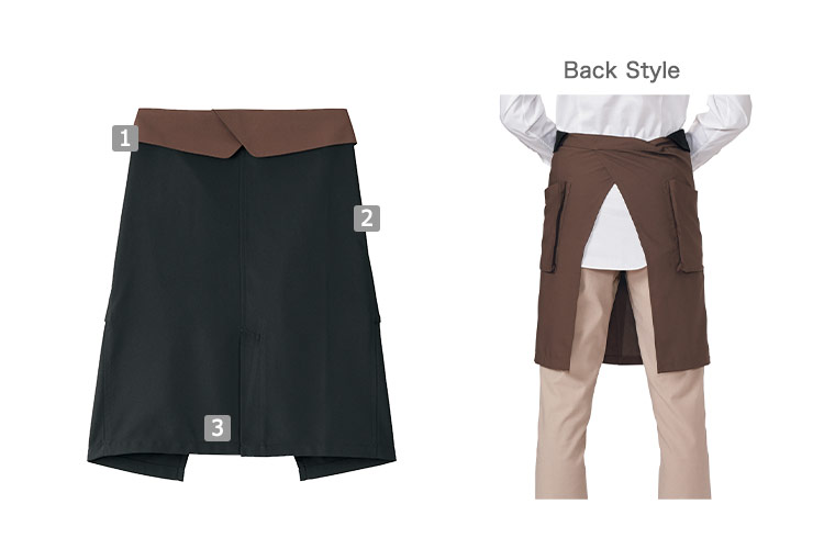 ミドルエプロン(34-FK7179)の商品詳細