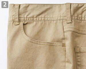 スーパーストレッチパンツ[男性用](34-FP6032M)の商品詳細「L型ポケット」