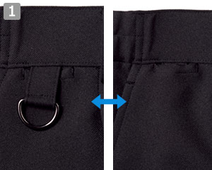 使いたい時以外は収納できる便利なDカン付き