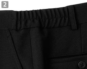 フィット感が増す脇ゴム仕様