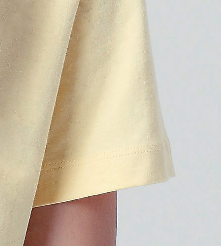 袖口のステッチのイメージ図