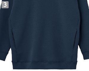 ドライストレッチプルオーバーパーカー(34-MS2132)の商品詳細「両脇ポケット」