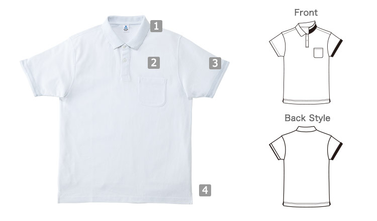 2WAYカラーポロシャツの商品詳細(34-MS3116)