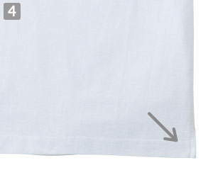 上半身がツッパりにくい両脇スリット入り(34-MS3116)