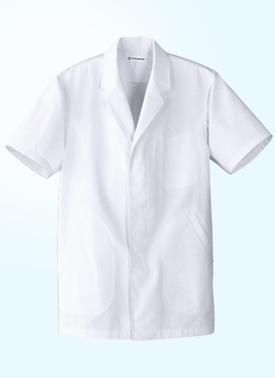 白衣コート/半袖/襟あり[男性用](35-AA0312) | 株式会社セブン