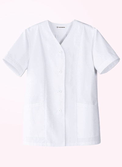 白衣コート/半袖/襟なし[女性用](35-AA0332) | 株式会社セブン