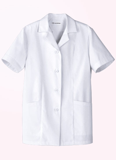 セブンユニフォームの半袖白衣(35-AA0337)の画像