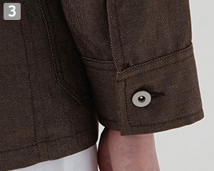 コックコート/長袖(35-BA1088)の商品詳細「袖口」