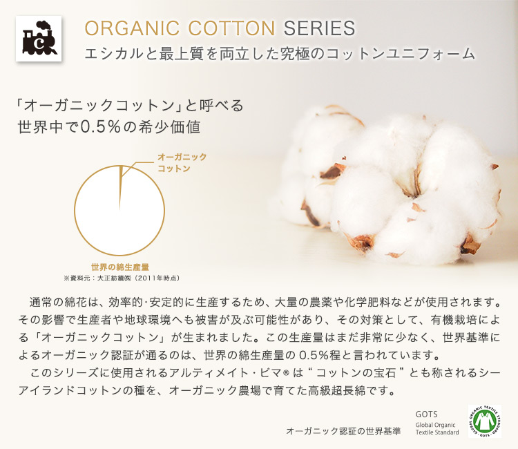 セブンのオーガニックコットンシリーズイメージ画像