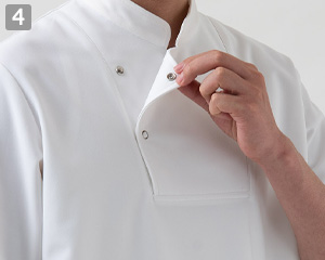 コート長袖(35-CA2145)の商品詳細「内掛けボタン」