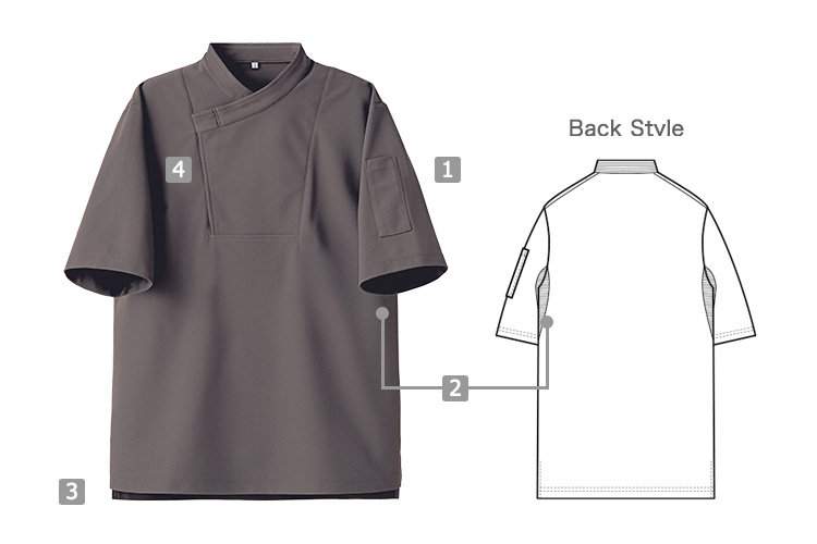 コート半袖(35-CA2146)の商品詳細