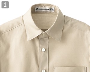 抗菌七分袖シャツ(35-CH4451)の商品詳細「レギュラーカラー」