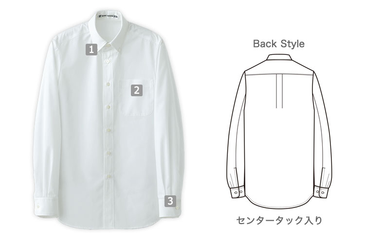 ボタンダウンシャツ/長袖(35-CH4453)の商品詳細