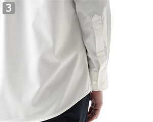 ボタンダウンシャツ/長袖(35-CH4453)の商品詳細「袖ボタン」