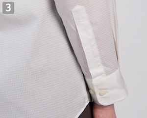 スタンドカラーシャツ/長袖(35-CH4466)の商品詳細「ボタン」