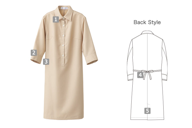 ワンピース/七分袖(35-CP2038)の商品詳細