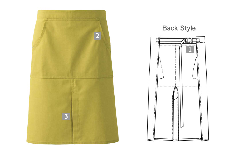 腰下エプロン(35-CT2353)の商品詳細