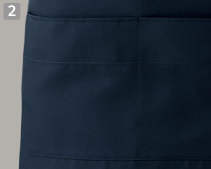 胸当てエプロン(35-CT2354)の商品詳細「両脇ポケット」