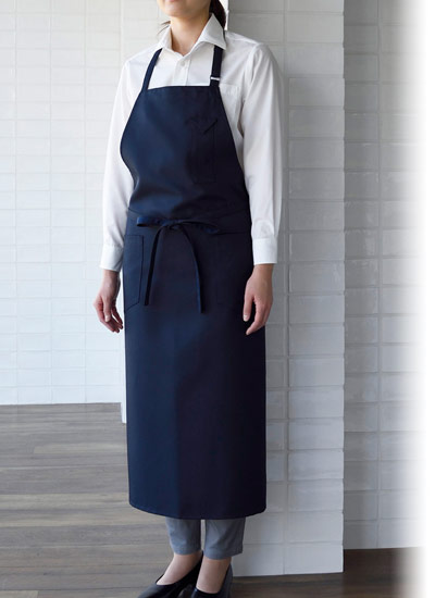 セブンユニフォームの胸当てロングエプロン(35-CT2363)のポイント画像