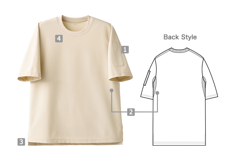 半袖ニットシャツ(35-CU1960)の商品詳細