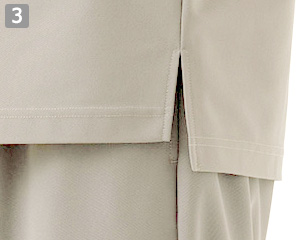 半袖ニットシャツ(35-CU1960)の商品詳細「裾スリット」