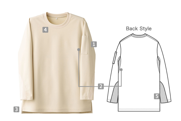 長袖ニットシャツ(35-CU1961)の商品詳細