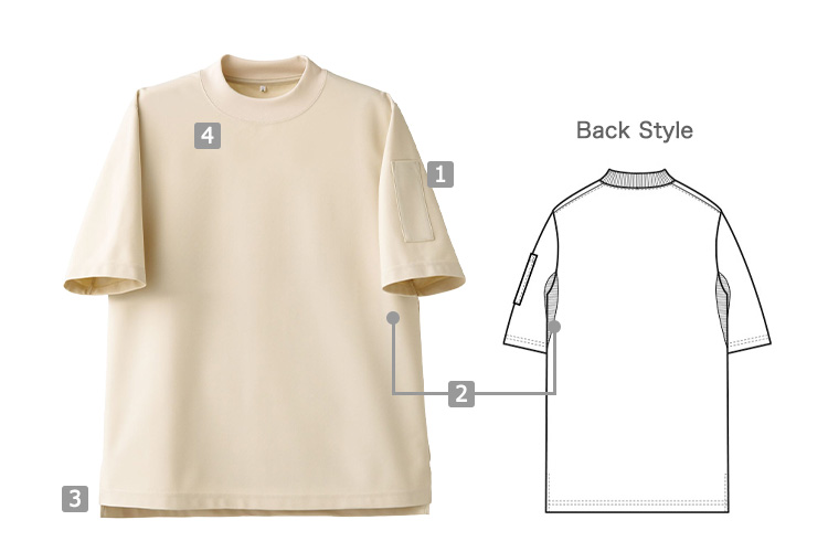 半袖ニットシャツ(35-CU1962)の商品詳細