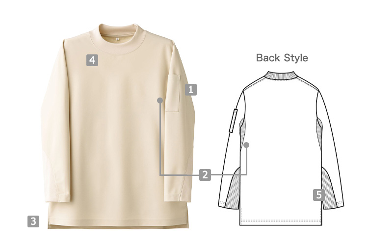 長袖ニットシャツ(35-CU1963)の商品詳細