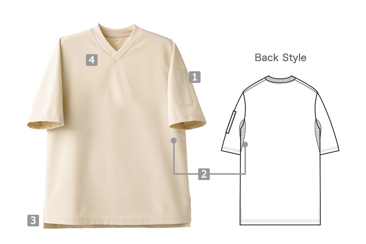 半袖ニットシャツ(35-CU1964)の商品詳細