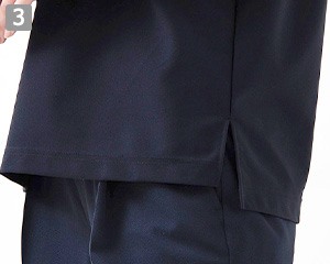 長袖ニットシャツ(35-CU1965)の商品詳細「裾スリット」