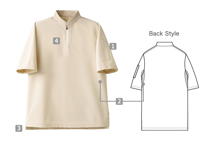 半袖ニットシャツ(35-CU1966)の商品詳細