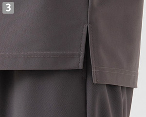 半袖ニットシャツ(35-CU1966)の商品詳細「裾スリット」