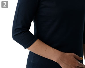 ニットシャツ(35-CU2597)の商品詳細「七分袖丈」