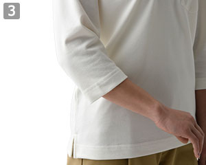 鹿の子ポロシャツ(35-CU2699)の商品詳細「七分袖」