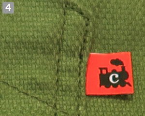 胸当てエプロン(35-QT7355)の商品詳細「C-trainネーム」