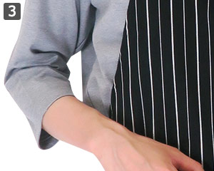 七分袖Tシャツのポイント③七分袖仕様