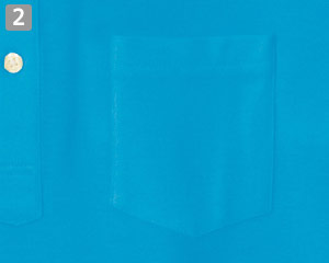 スタンダードボタンダウンポロシャツのポイント②左胸ポケット付き