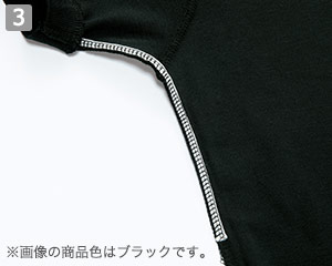 スタンダードボタンダウンポロシャツのポイント③抗菌消臭テープ付き