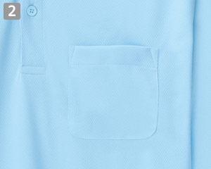 ドライ長袖ポロシャツ(41-00335ALP)の商品詳細「左胸ポケット付き」