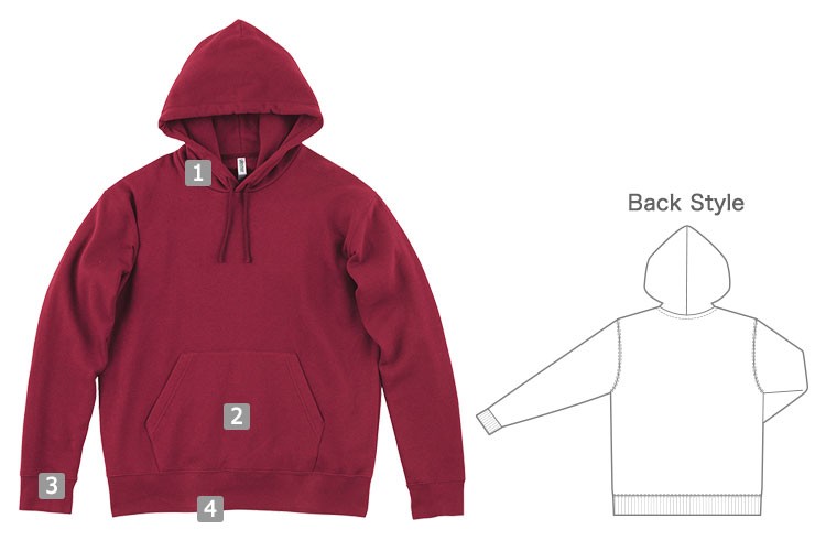 ドライ裏フリースパーカー(41-00347AFH)の商品詳細