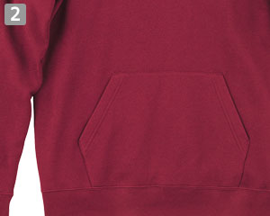 ドライ裏フリースパーカー(41-00347AFH)の商品詳細「ポケット付き」