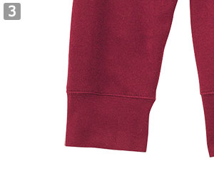 ドライ裏フリースパーカー(41-00347AFH)の商品詳細「袖口リブ仕様」