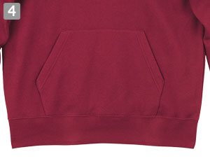 ドライ裏フリースパーカー(41-00347AFH)の商品詳細「裾リブ仕様」