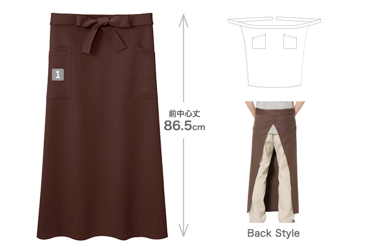 ポリソムリエエプロン(41-00879PSA)の商品詳細