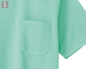 半袖Tシャツ(61-10576)の商品詳細「左胸ポケット」