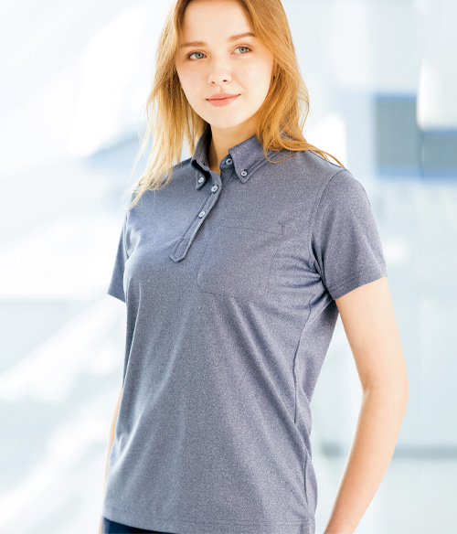 半袖ポロシャツ/ボタンダウン(61-10603)のイメージ画像1